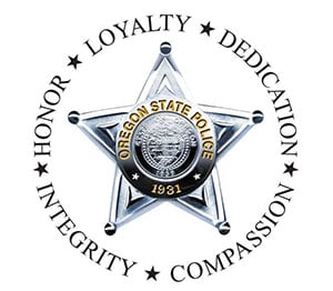 Oregon State Police | Loyalty, Dedication, Compassion, Integrity, Honor logo